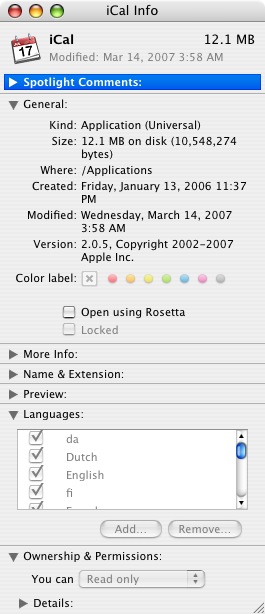 Remove additional languages from OS X apps