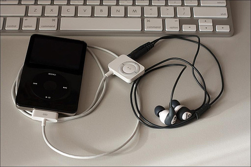 iPod Video (plus iPod Remote and Shure in-ear headphones